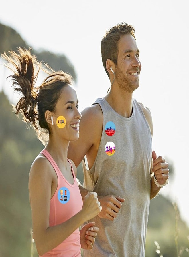 Atsmoicy 500 Pieces Running Party Decorations Labels Roll Stickers-Running Run Marathon Cross Country Sport Theme Birthday Supplies Favors Decals - Image 4